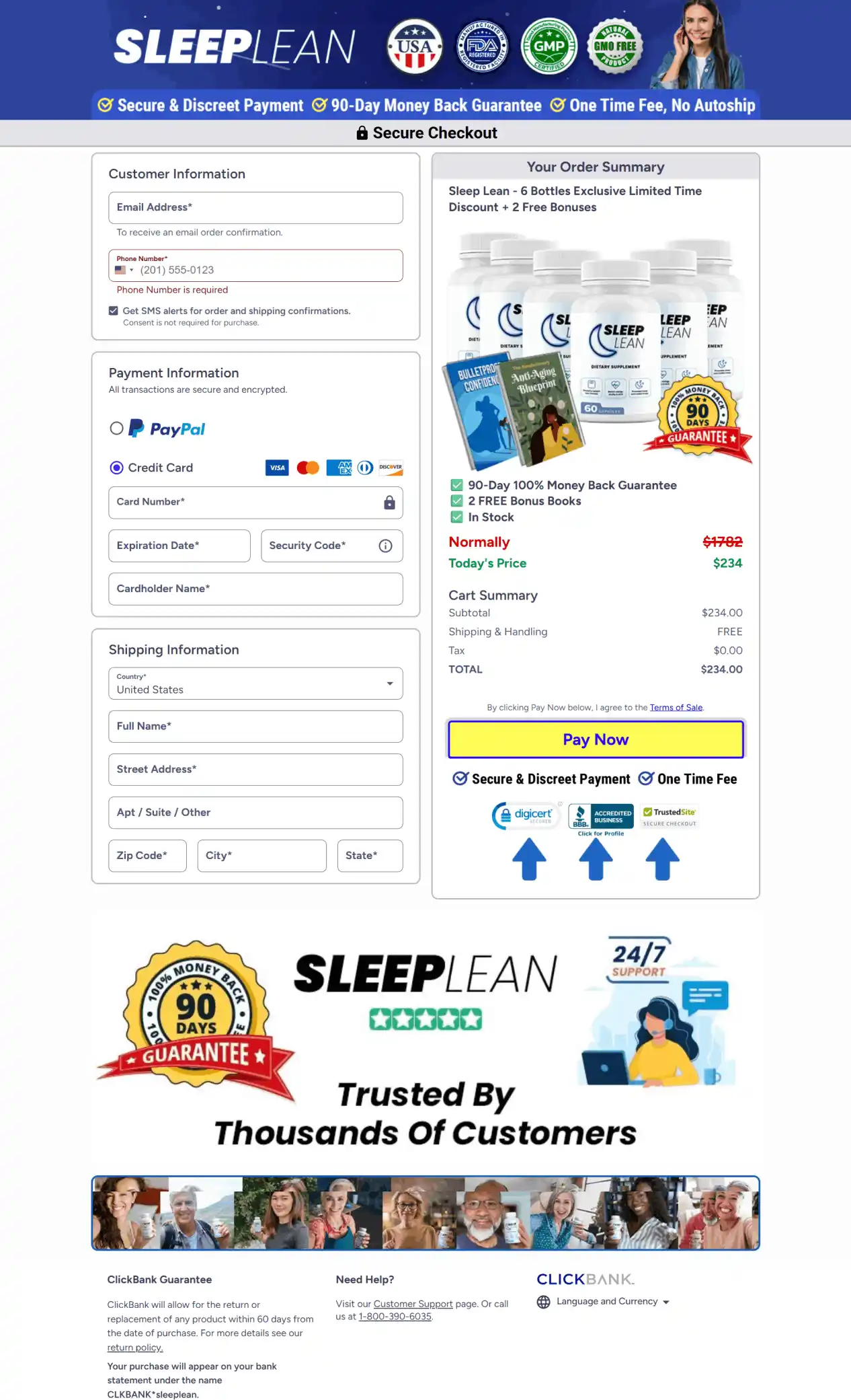 Sleep Lean Sleep Lean Order Page